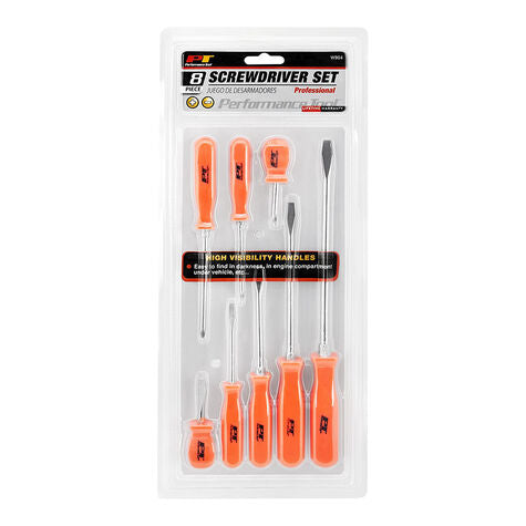 PERFORMANCE TOOL PT SCREWDRIVER SET 8PC, W904